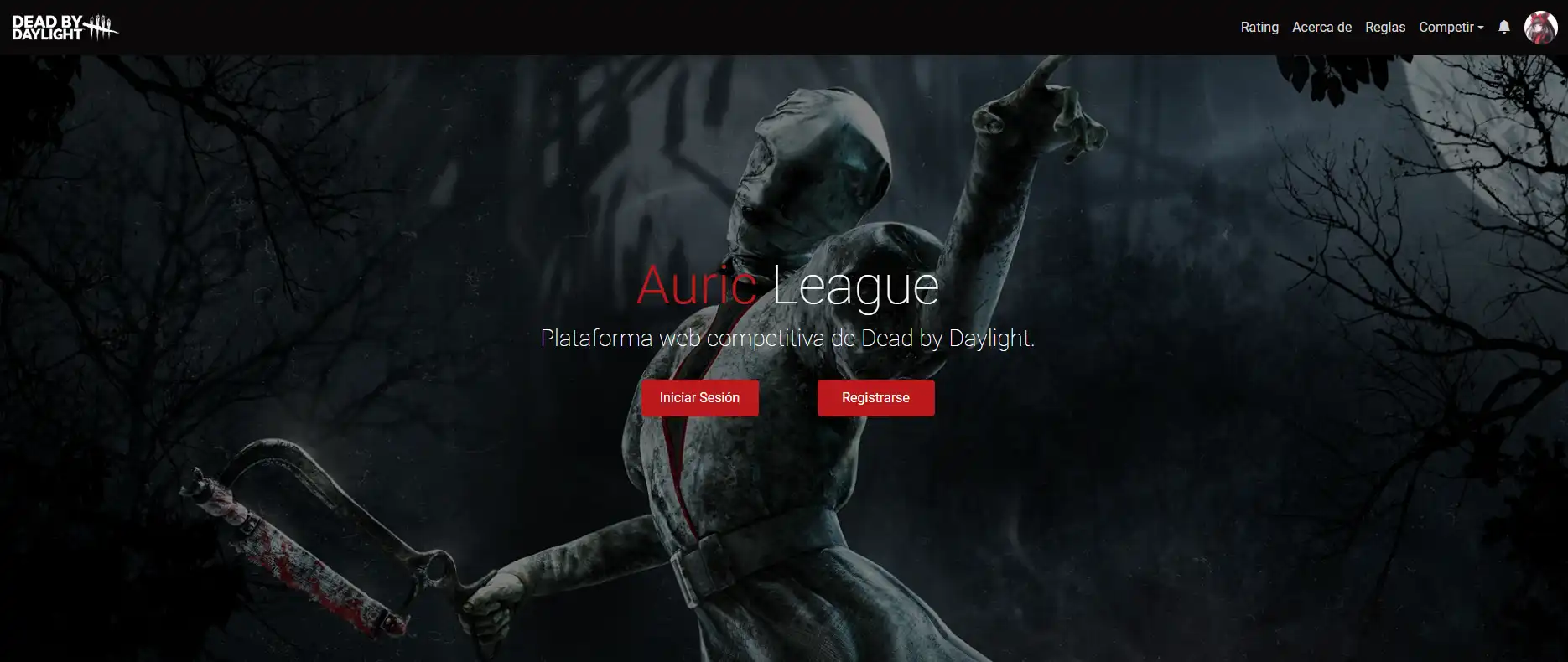 Página de inicio de Auric League